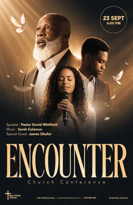 Encounter church conference poster